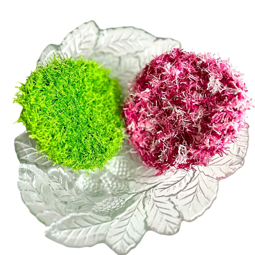 Hand Crafted Colorful Crochet Reusable Polyester Kitchen or Spa Scrubbing Pads - Picture 5 of 8